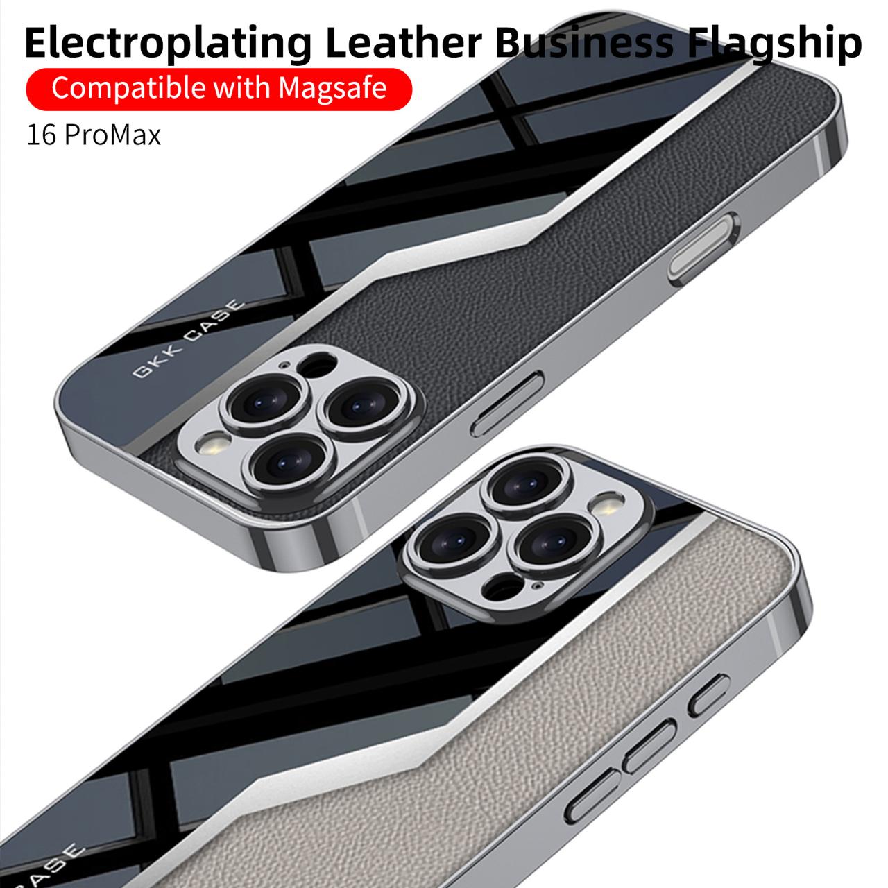 Electroplated Leather Classic Pattern Pro Case- iPhone