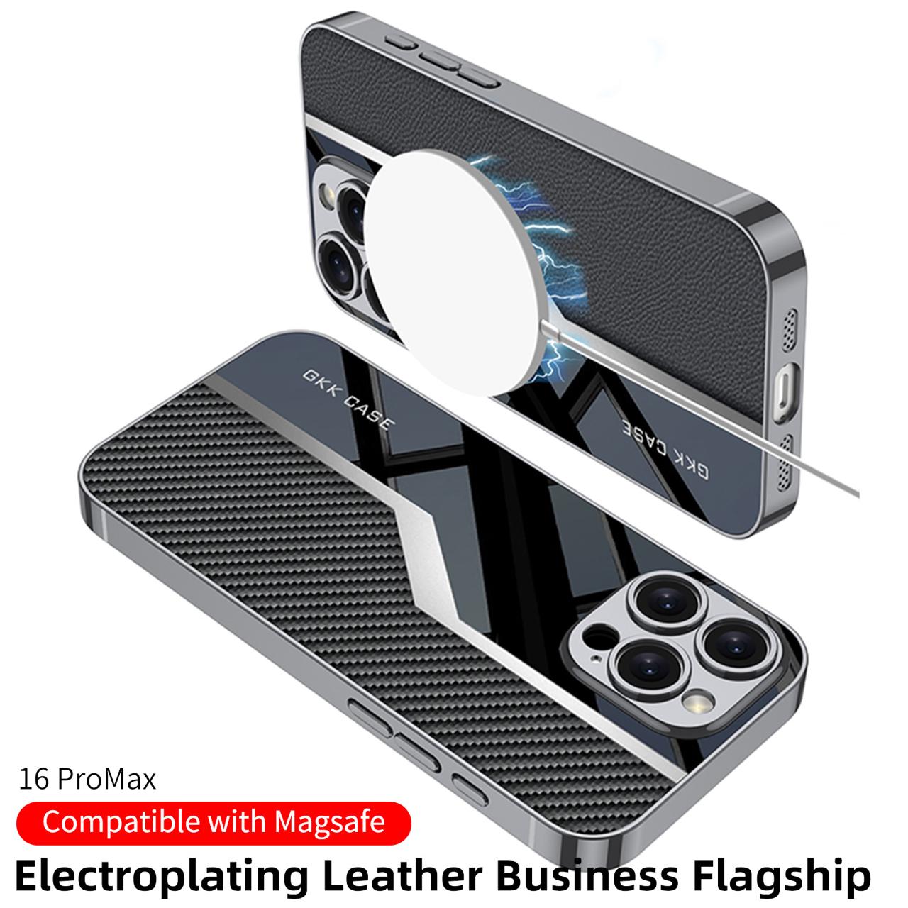 Electroplated Leather Classic Pattern Pro Case- iPhone