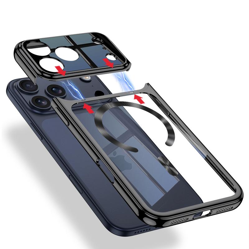 Magnetic Protection Slider Glass Case- iPhone 17 Series