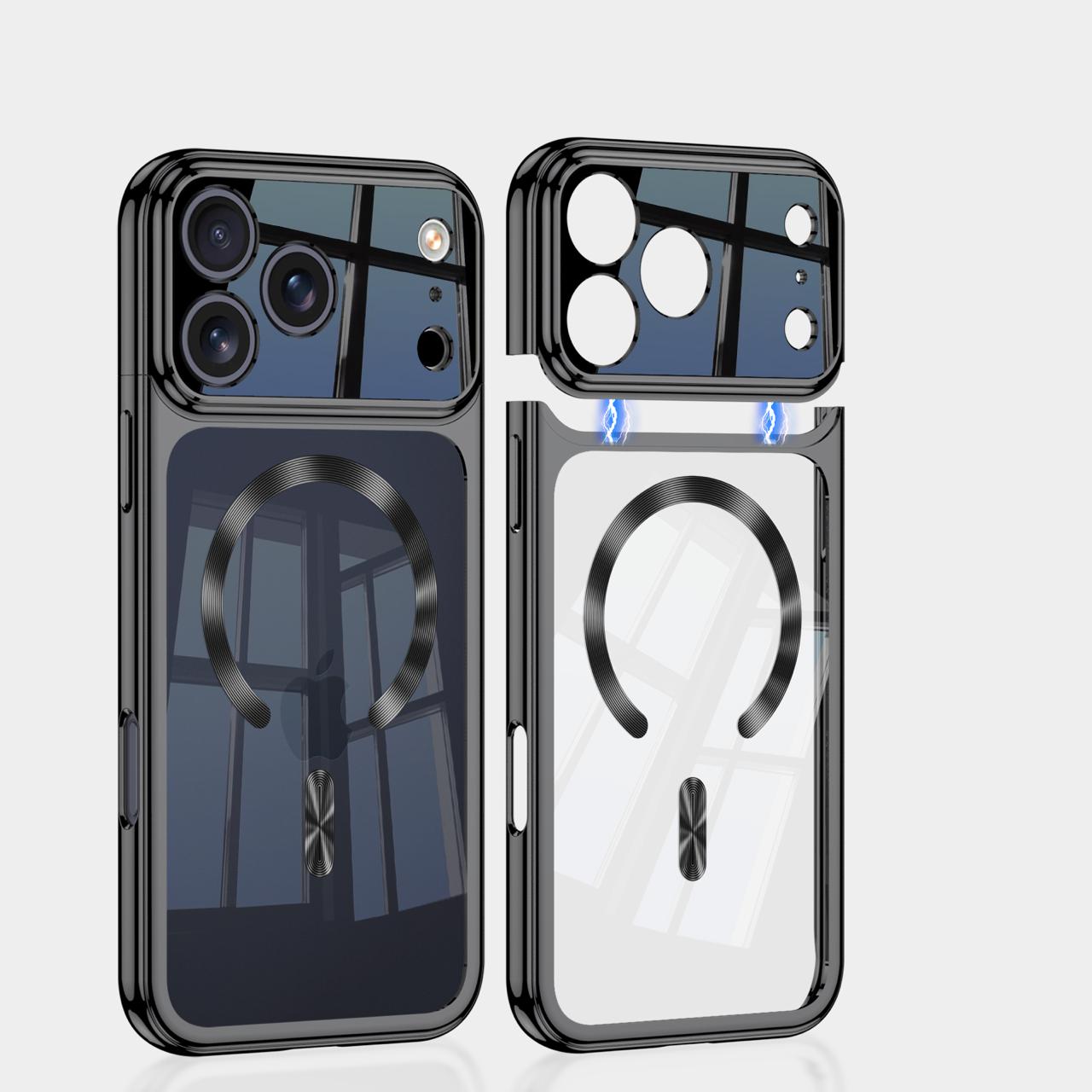 Magnetic Protection Slider Glass Case- iPhone 17 Series