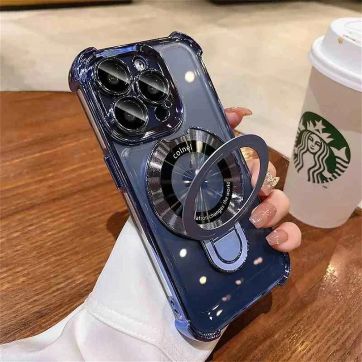 Elegant Transparent Stand Case - iPhone Series