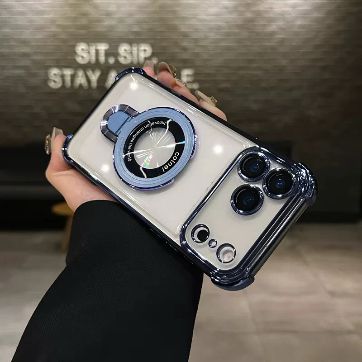 Elegant Transparent Stand Case - iPhone Series