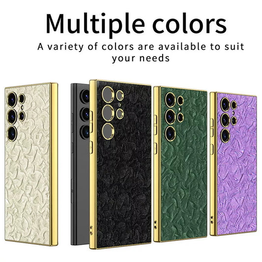 Electroplated Lux Pattern Phone Case for Samsung Galaxy S24Ultra