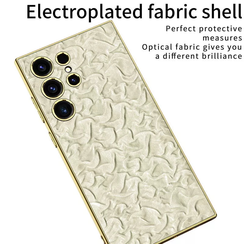 Electroplated Lux Pattern Phone Case for Samsung Galaxy S23 Ultra