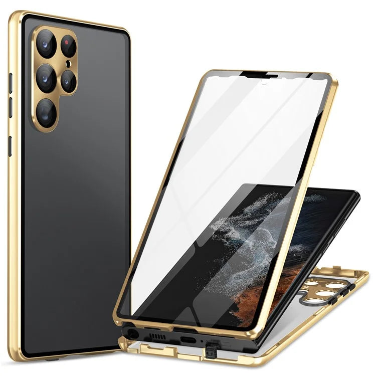 Magnetic 360 Full Protection Glass Case Screen Protector - Samsung