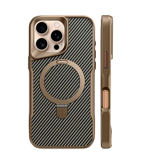 Carbon Fiber Kickstand Cover- iPhone Series