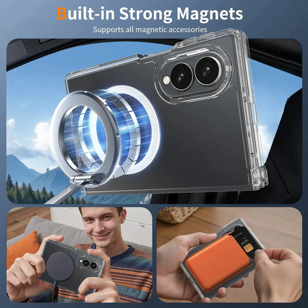 Galaxy Z Fold8 Crystal Flex Magnetic Shield Case