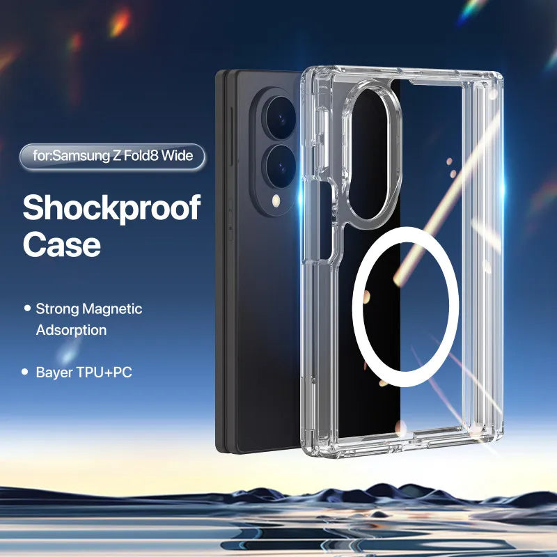 Galaxy Z Fold8 Crystal Flex Magnetic Shield Case