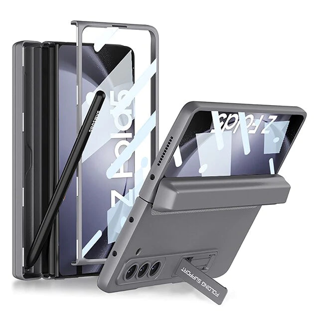 Magnetic Frame Kick Stand All-Included Case With S-Pen Slot For Z Fold 5