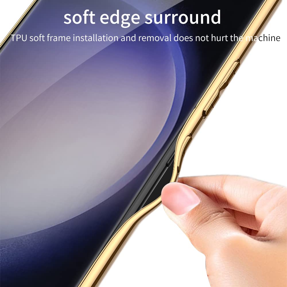Galaxy S24 Ultra Lion Pattern Inspirational Glass Case