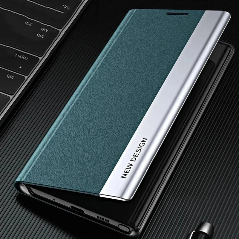 SmartView PU Leather Flip Case - iPhone