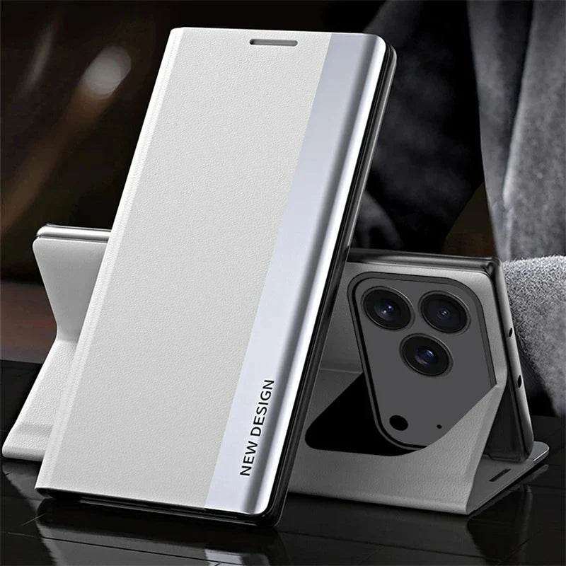 SmartView PU Leather Flip Case - iPhone