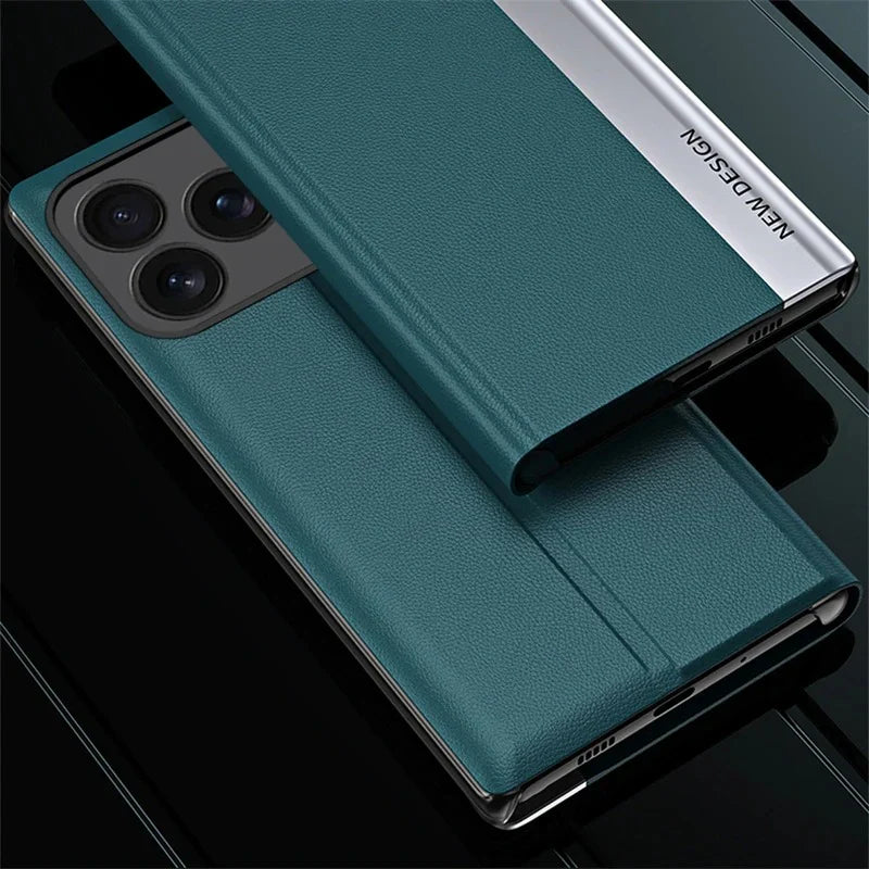 SmartView PU Leather Flip Case - iPhone