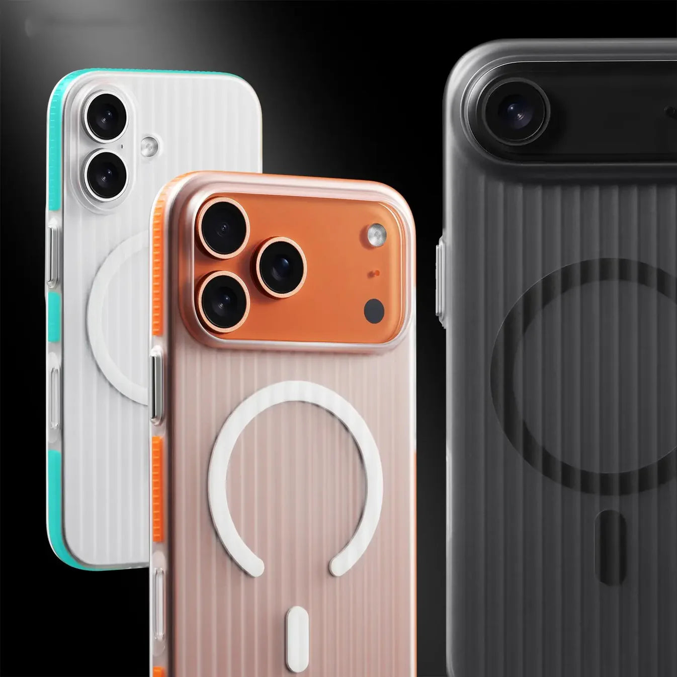 Caseex Corrugated Matte Translucent Slim Fit Case - iPhone 17 Series