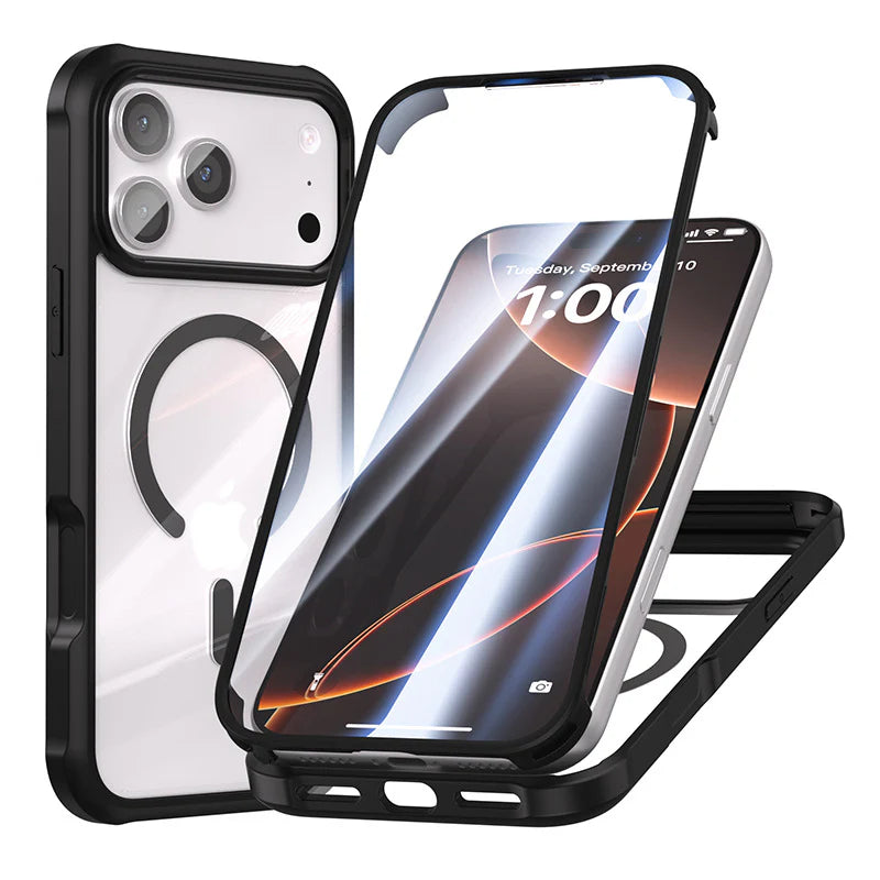 iPhone Drop-Proof Double-Sided Glass Magnetic Case