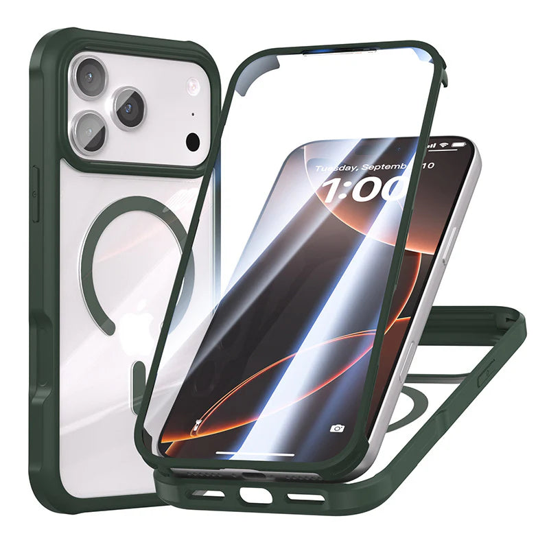 iPhone Drop-Proof Double-Sided Glass Magnetic Case