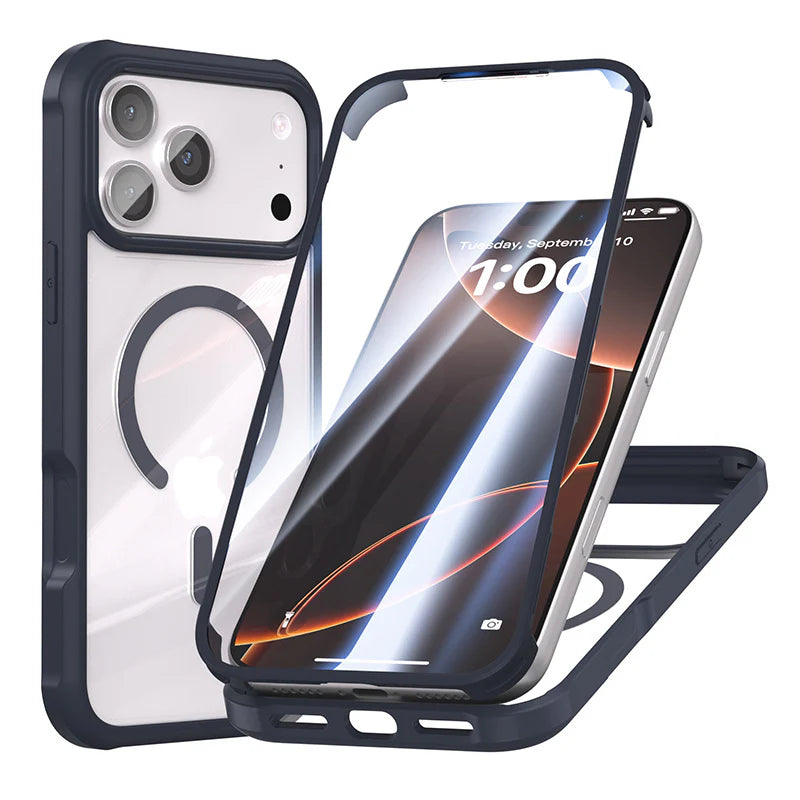 iPhone Drop-Proof Double-Sided Glass Magnetic Case