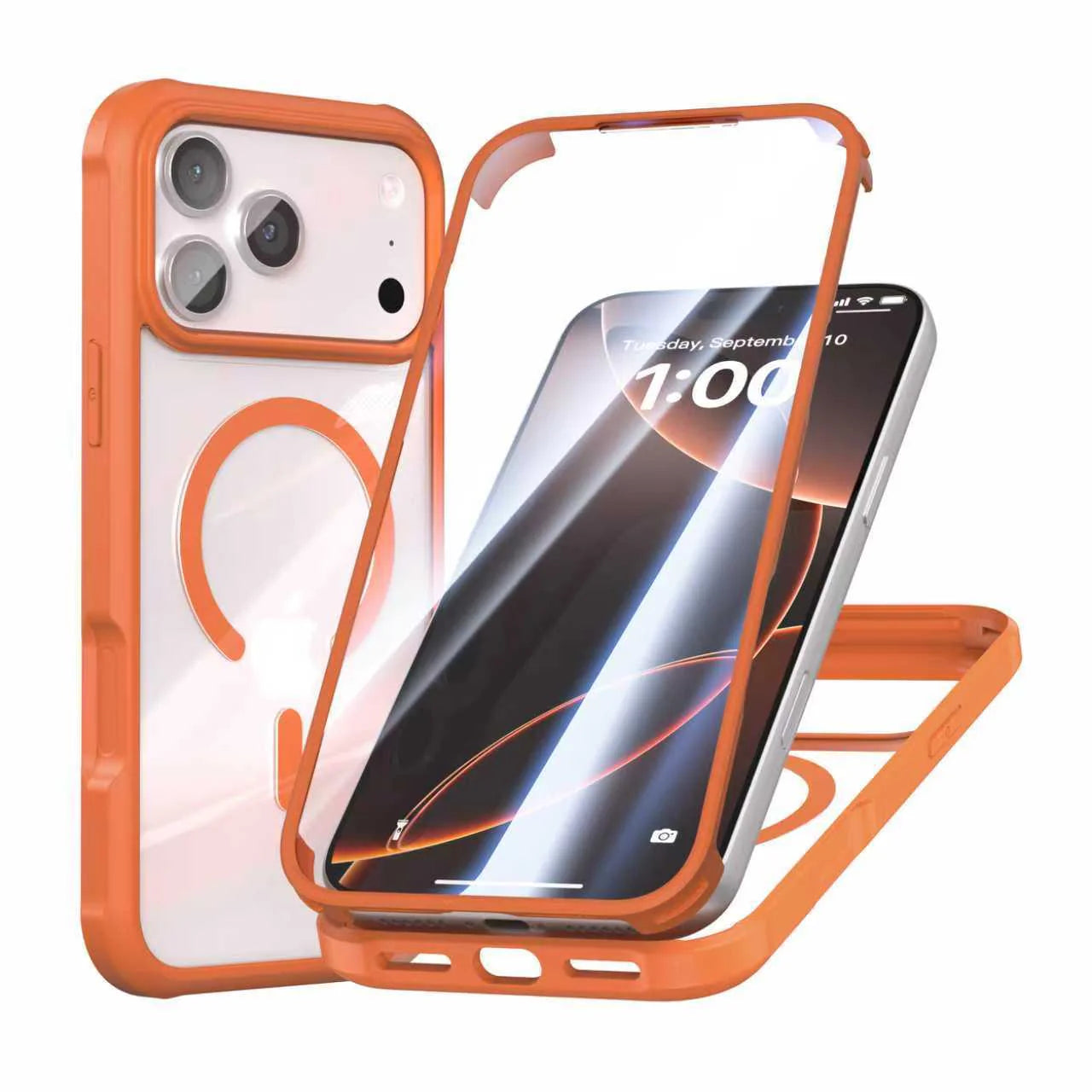 iPhone Drop-Proof Double-Sided Glass Magnetic Case