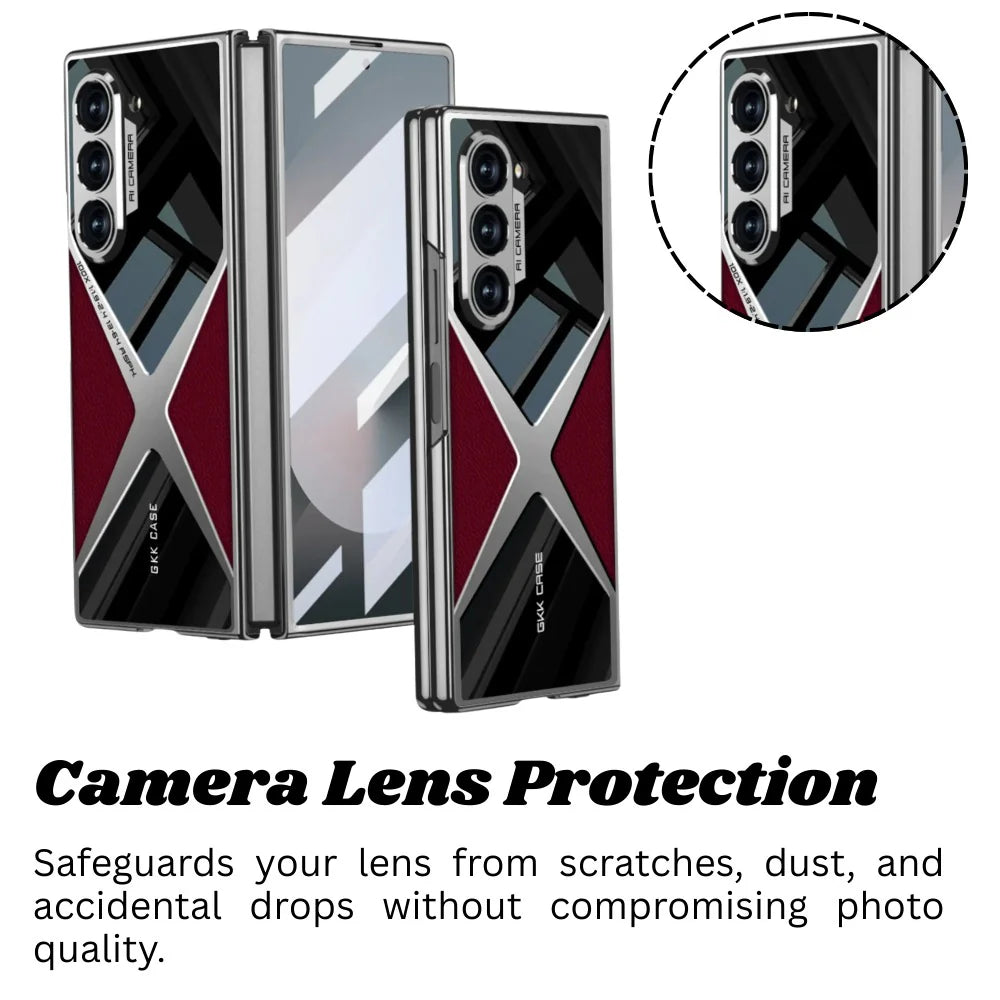 Polished Guard Leather Case for Galaxy Z Fold Series