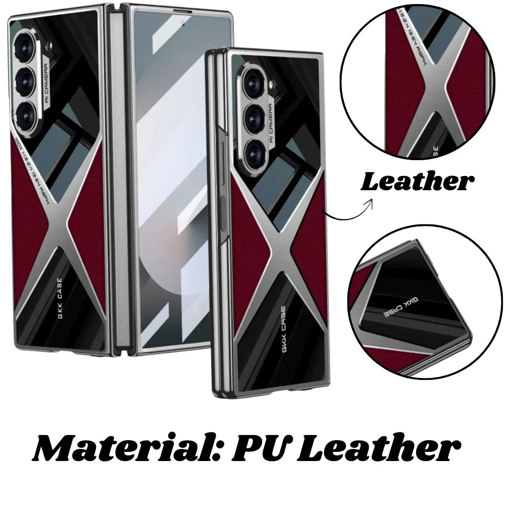 Polished Guard Leather Case for Galaxy Z Fold Series