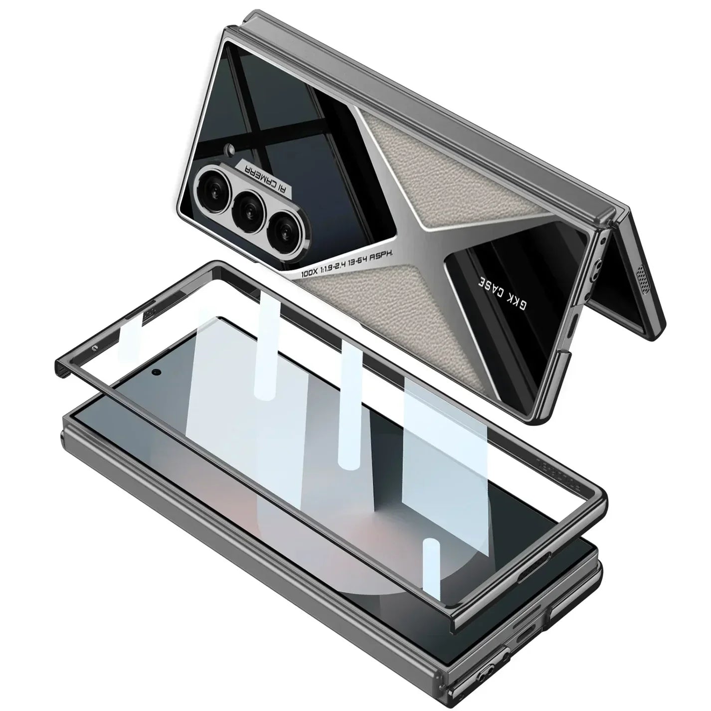 Polished Guard Leather Case for Galaxy Z Fold Series