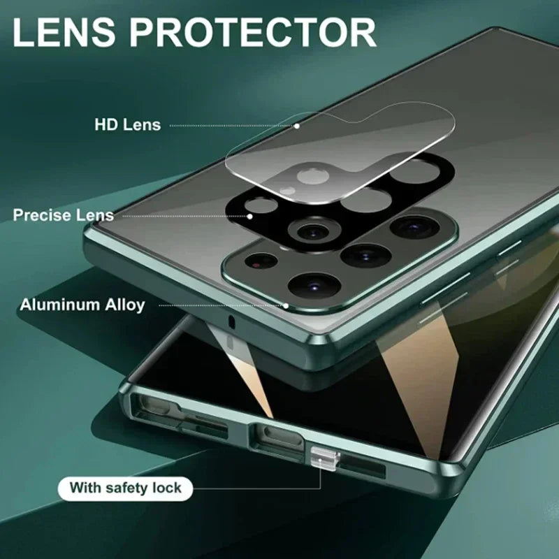 Magnetic 360 Full Protection Glass Case Screen Protector - Galaxy S26 Ultra