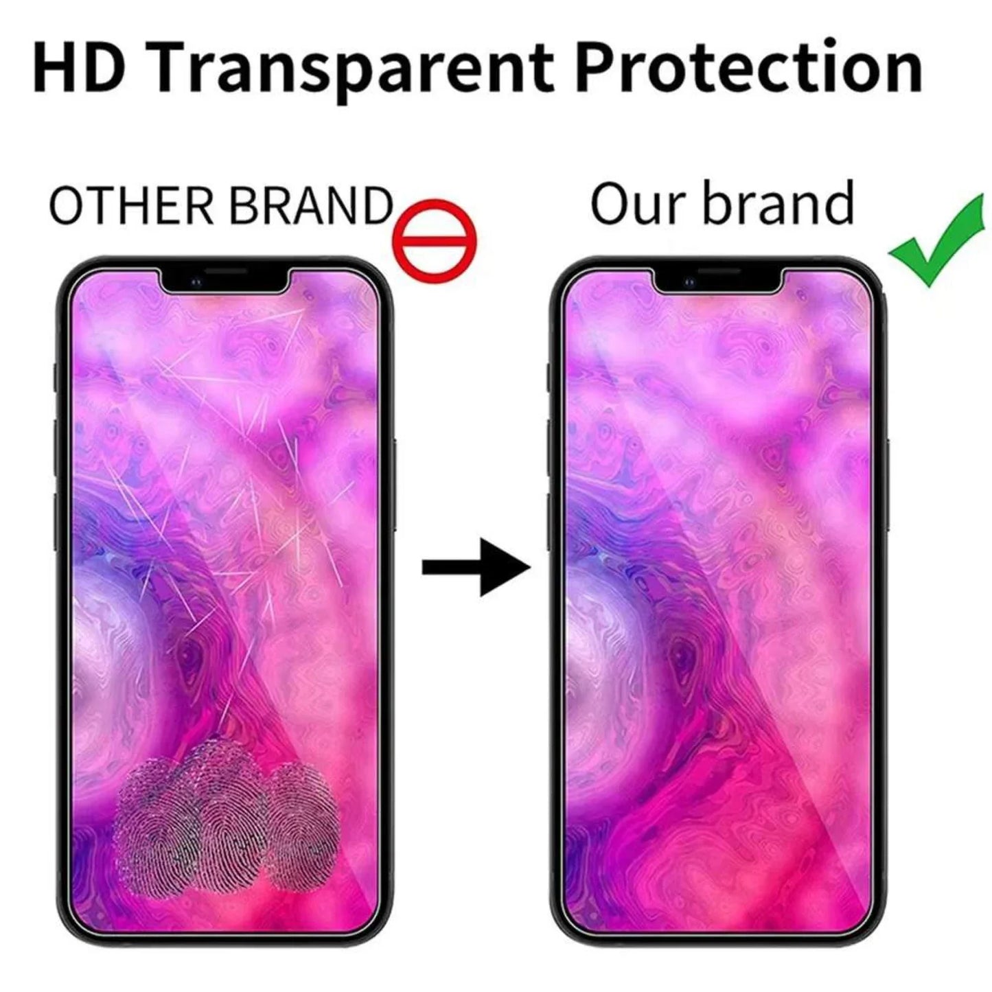 Ultra HD Clear Tempered Glass For iPhone