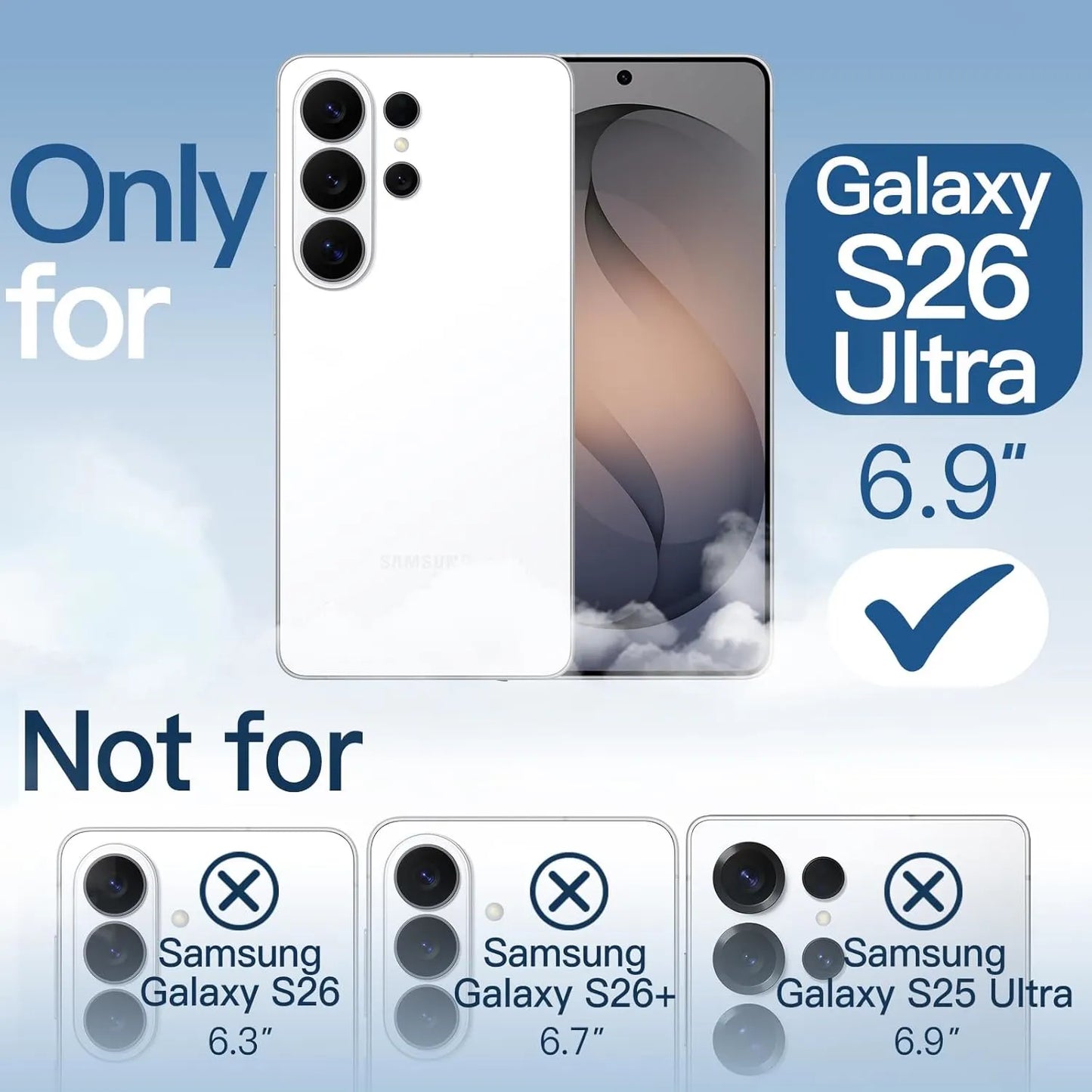 Galaxy S26 Ultra Transparent Clear Protective Case