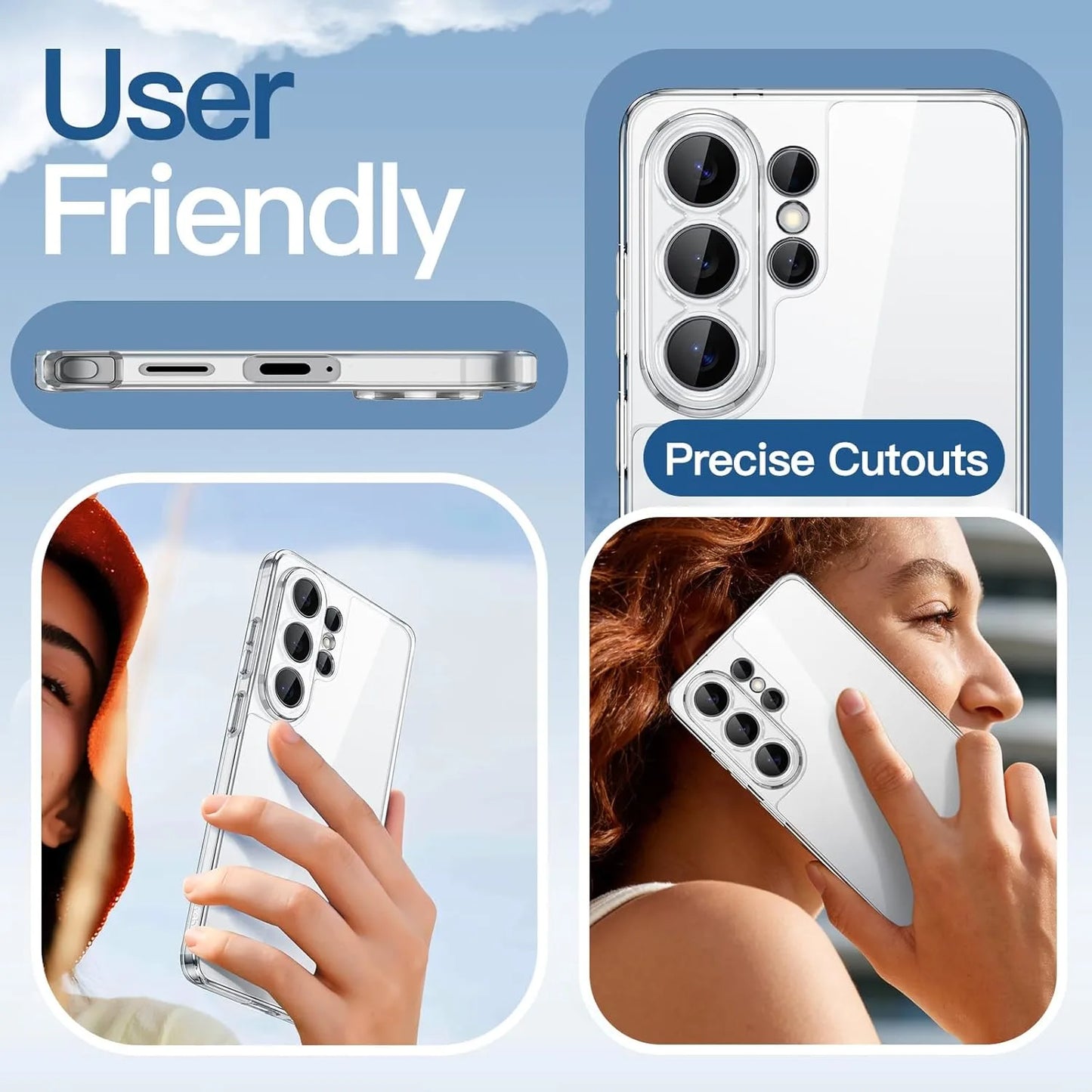 Galaxy S26 Ultra Transparent Clear Protective Case