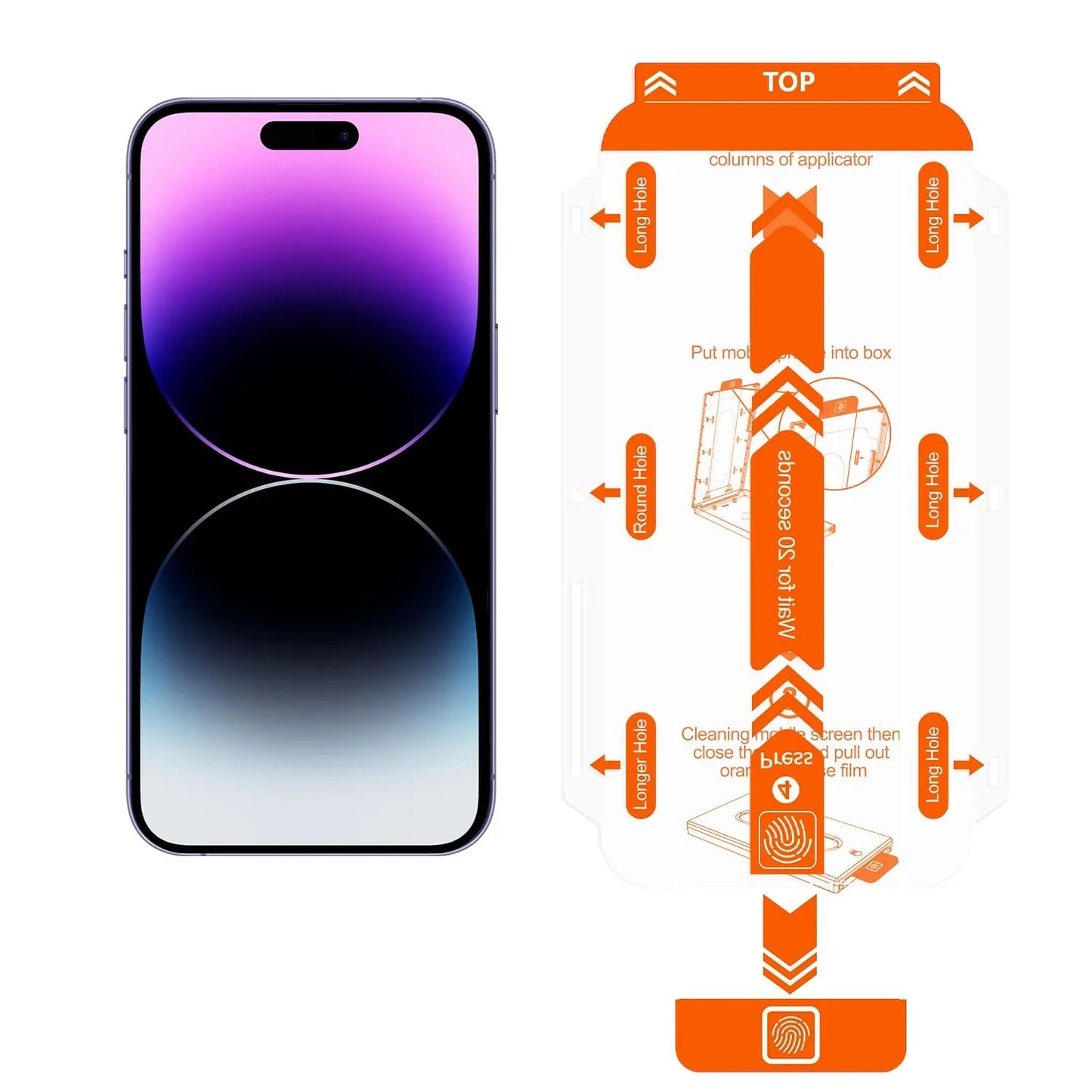 Ultra HD Clear Tempered Glass For iPhone
