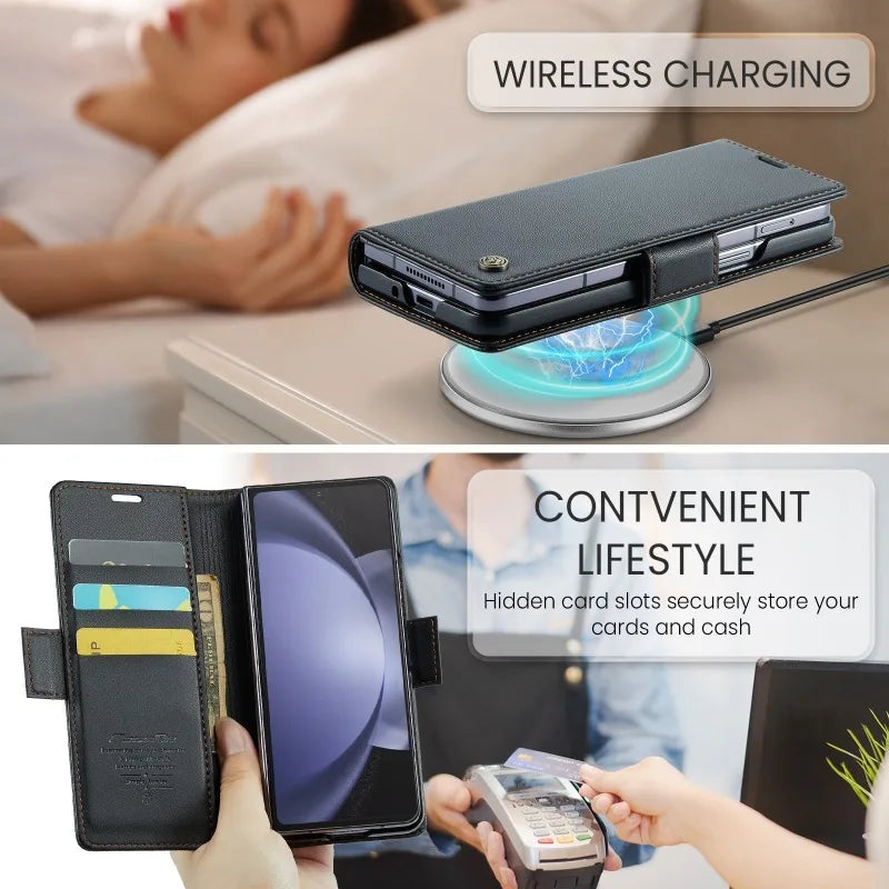 Magnetic Business Flip Leather Case For Galaxy Z Fold Series