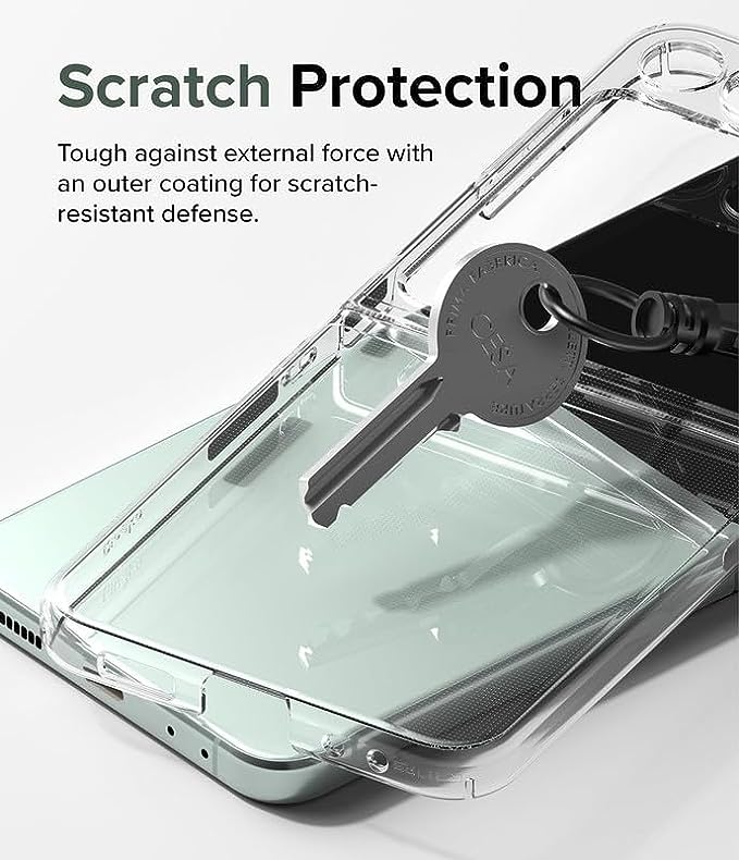 Thin Translucent Hard PC with Non-Slip Grip Protective Phone Cover for Z Flip5