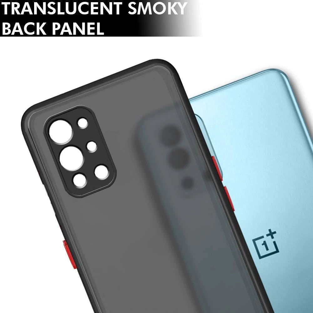 Smoke Silicon Matte Camera Closed Case For OnePlus 9R