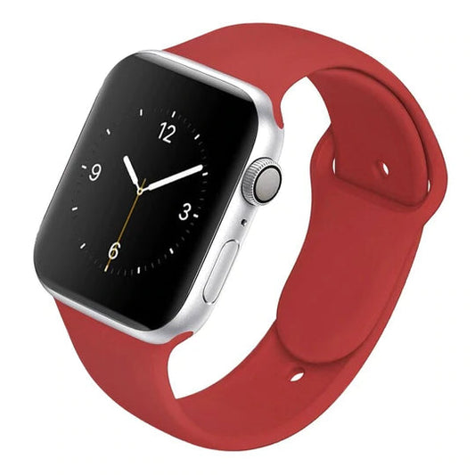 Red Liquid Silicone Apple Watch Band