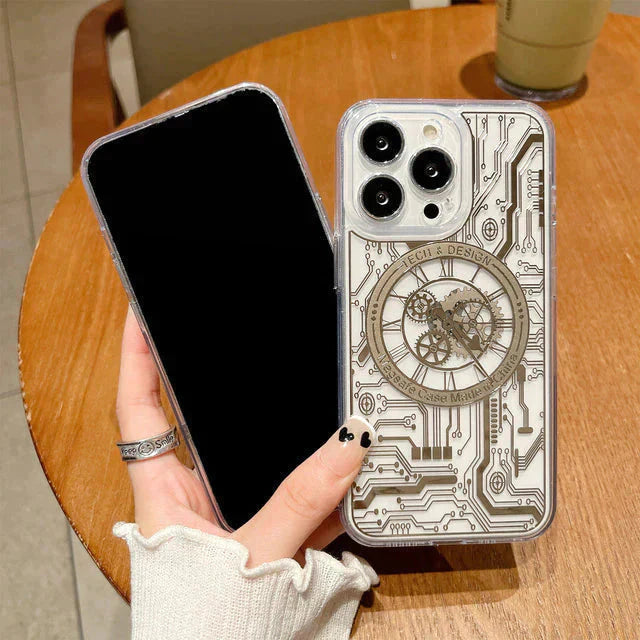 iPhone Series Mechanical Design MagSafe Transparent Case